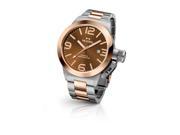 TW Steel CB152 Men s Two Tone Bracelet Band Brown Dial Watch