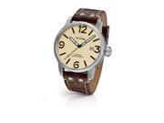 TW Steel MS22 with Brown Leather Band and Stainless Steel Ca