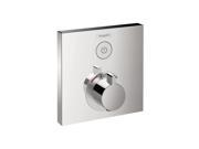 Hansgrohe 15762001 ShowerSelect Square Thermostatic 1 Function Trim