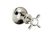 Hansgrohe 16873831 Axor Montreux Volume Control Trim with Cross Handle Polished Nickel