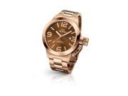 Tw Steel Cb191 Mens Stainless Steel Case Canteen Bracelet Brown Dial Rose Rose Gold Watch