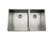 Rohl RSS3118SB Italian Stainless Steel Double Bowl Kitchen S