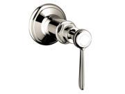 Hansgrohe 16872831 Axor Montreux Volume Control Trim with Lever Handle Polished Nickel