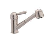 Rohl R77V3STN Single Metal Lever Country Kitchen Faucet In S