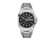 Wittnauer WN3044 Men s Stainless Silver Bracelet Band Black Dial Watch