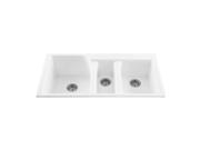 Reliance RKS60W The Triumph Sink features a triple bowl with