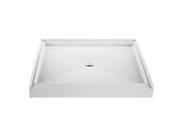 Reliance R4848CD W Reliance 48x48 Shower Base with Center Dr