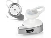 A8 Mini Wireless Stereo Smart Call Announce Bluetooth V4.0 Headset Silver