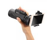 Universal 12x50 Hiking Concert Camera Lens Telescope Monocular with Holder for Smartphone Black