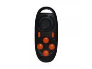 Bluetooth Gamepad Selfie Shutter Music Remote Control Black Orange
