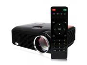 ProHome PH5 2500 Lumens 800*600 LED Projector Home Theater with HDMI USB VGA Input Black US Plug