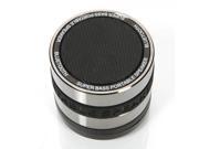 M8 Camera Lens Style Bluetooth Speaker with TF Card Slot 32GB Black Silver Random
