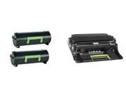 AIM Compatible Replacement Dell B5465DNF Drum Toner Value Combo Pack 1ea Drum 2ea Toners G7TY42PKVB Generic