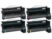 AIM Compatible Replacement Lexmark C780 C782 X782 HI Yield Toner Cartridge Combo Pack BK C M Y C780H1BCMY Generic