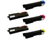 AIM Compatible Replacement Kyocera Mita FS C2026 5250 Toner Cartridge Combo Pack 2 BK 1 C M Y TK 5902B1CMY Generic