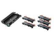 AIM Compatible Replacement Brother DR 630 TN 630VB Drum Toner Value Combo Pack 1ea 12000 Page Yield 5ea 2600 Page Yield Generic