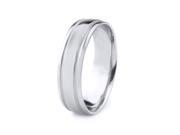 10k Gold Men s Wedding Band with Polished Finish and Stone Grooves 6mm