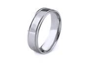 18k Gold Men s Wedding Band with Polished Finish and Milgrain 6mm