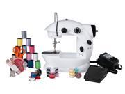 Sunbeam Mini Sewing Machine with 76 PC Sewing Kit and Adapter