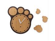 Bear Paw Handcrafted Non Ticking Silent Wall Clock