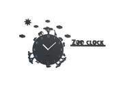 ZOO Handcrafted Non Ticking Silent Wall Clock