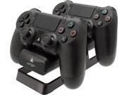 Official Sony PlayStation 4 Licensed Mains Powered Dual Charging Stand Battery Packs Black PS4