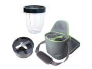 NutriBullet Extractor Blade 600W 900W 18oz Short Cup Insulated Travel Bag Bundle