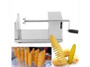 Manual Stainless Steel Spiral Slicer Potato Twisted French Fry Vegetable Cutter