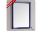 Fresca Platinum Due 24 Glossy Cobalt Bathroom LED Mirror
