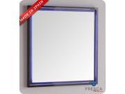 Fresca Platinum Due 32 Glossy Cobalt Bathroom LED Mirror