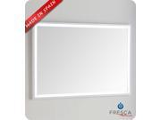 Fresca Platinum Due 48 Glossy White Bathroom LED Mirror