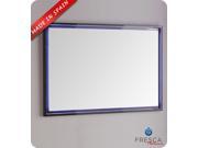 Fresca Platinum Due 48 Glossy Cobalt Bathroom LED Mirror