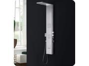 Fresca Modena Stainless Steel Brushed Silver Thermostatic Shower Massage Panel