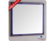Fresca Platinum Due 36 Glossy Cobalt Bathroom LED Mirror