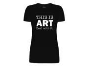 This is ART Graphic Tee Women s Short Sleeve Cotton T Shirt