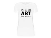 This is ART Graphic Tee Women s Short Sleeve Cotton T Shirt