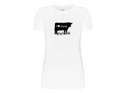I <3 Steak Graphic Tee Women s Short Sleeve Cotton T Shirt