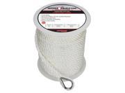 Extreme Max BoatTector Twisted Nylon Anchor Line with Thimble 3 8 x 200 White