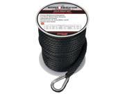 Extreme Max BoatTector Solid Braid MFP Anchor Line with Thimble 3 8 x 100 Black