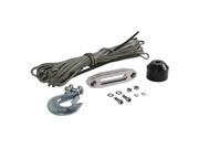 Extreme Max The Devil s Helper Complete Synthetic ATV WInch Rope Kit Gray