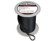 Extreme Max BoatTector Solid Braid MFP Anchor Line with Thimble 3 8 x 150 Black