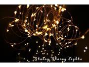 Waterproof 200 LED Copper Wire String Lights 65.6 Feet Warm White