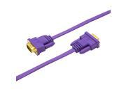 VGA Cable DTECH 6 Feet Ultra Flat Slim VGA SVGA Monitor Cable VGA to VGA Male to Male Cord in Purple