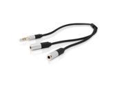 Headphone Splitter DTECH 3.5mm Audio Stereo Y Splitter cable 25cm Male to 2 Female Splitter Adapter Cord for Headphones Earphones Share Music