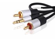 DTECH 3.5mm to 2 RCA Audio Cable 1.5 FT Male to Male Auxiliary Stereo Y Splitter Cable