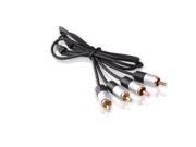 RCA Cable DTECH 2RCA Male to 2RCA Male Stereo Audio Cable 3ft Gold Plated for Home Theater HDTV Hi Fi Systems