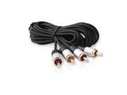 RCA Cable DTECH 2RCA Male to 2RCA Male Stereo Audio Cable 15ft Gold Plated for Home Theater HDTV Hi Fi Systems