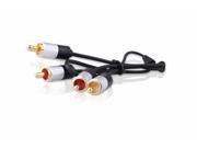 RCA Cable DTECH 2RCA Male to 2RCA Male Stereo Audio Cable 1.5 ft Gold Plated for Home Theater HDTV Hi Fi Systems