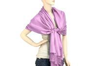 Falari Women s Solid Color Pashmina Shawl Wrap Scarf 80 X 27 Lavender