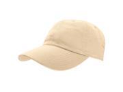 Falari Baseball Cap Hat 100% Cotton Adjustable Size Putty